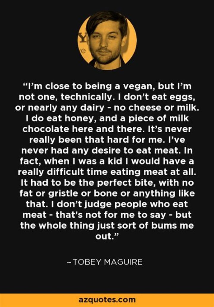 Is Tobey Maguire Vegan? – Celebrity